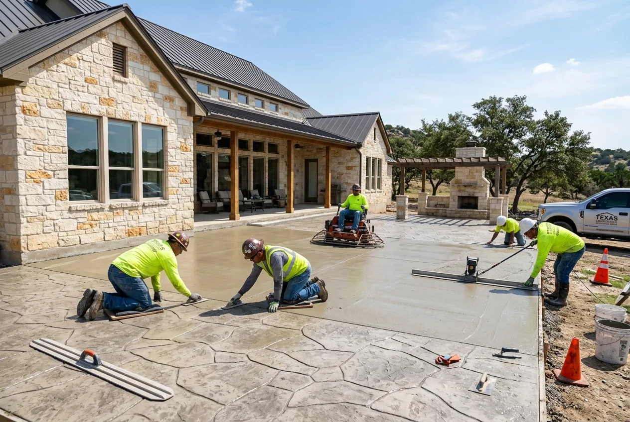 Fair Oaks Ranch Concrete professional crew
