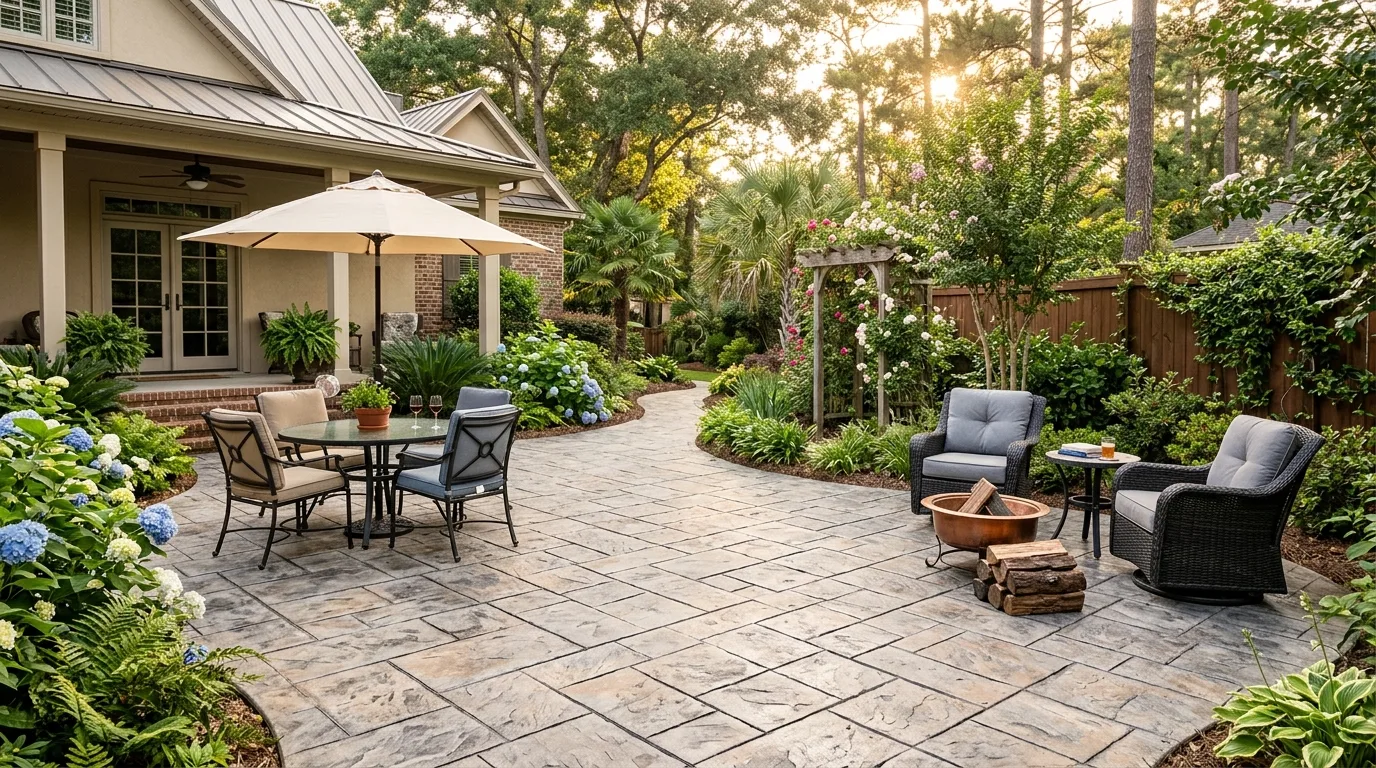 Decorative Concrete Ideas for Texas Hill Country Homes